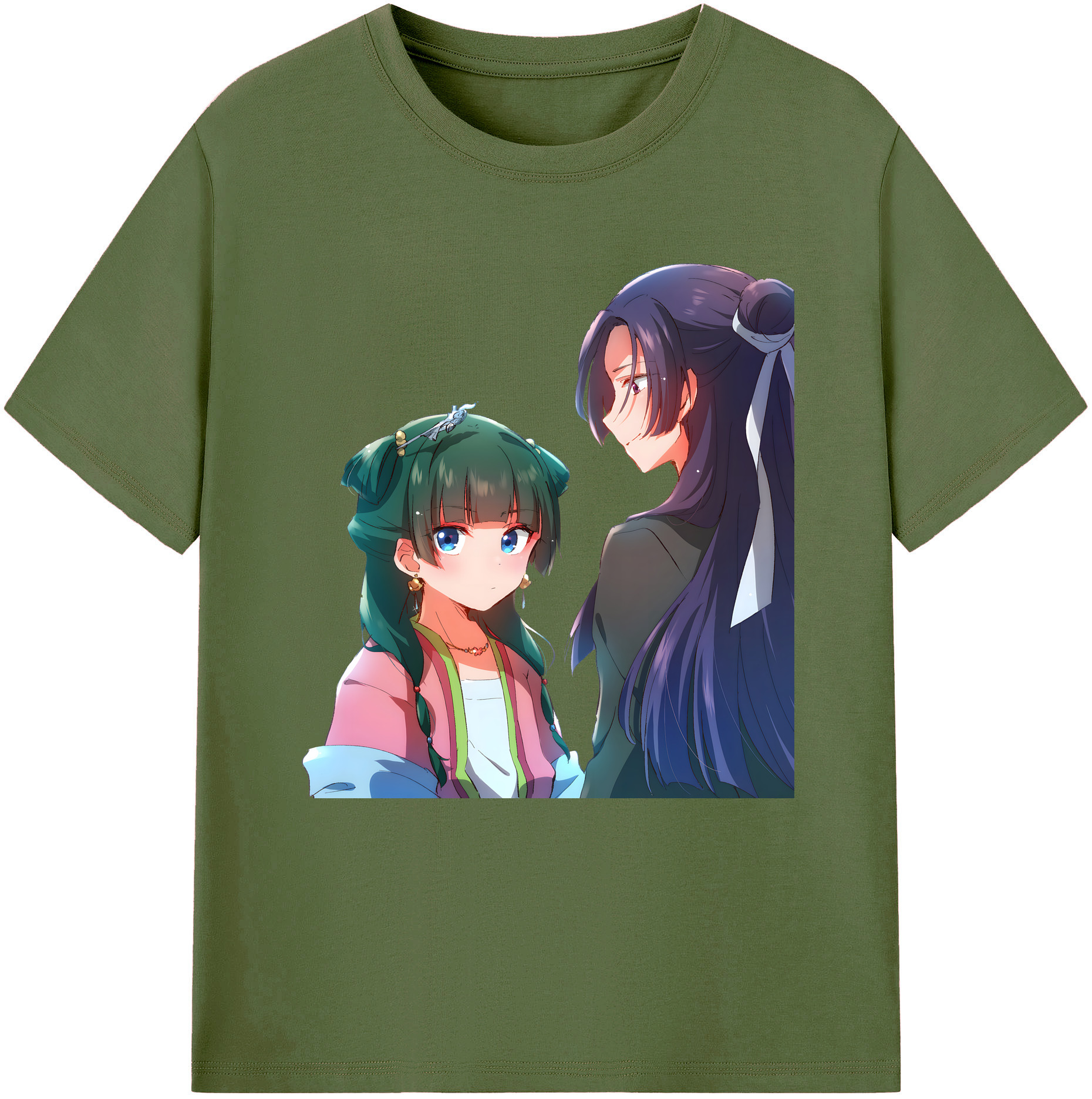 （画像用） 薬屋のひとりごと The Apothecary Diaries 綿100％半袖Tシャツ（フロントプリント）